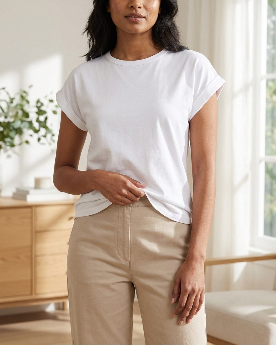 Women's Cotton Crew Neck T-Shirt