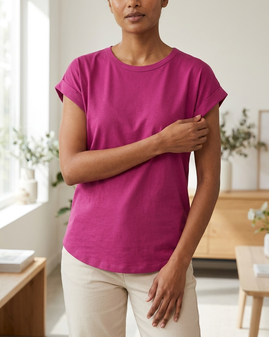 Women's Cotton Crew Neck T-Shirt