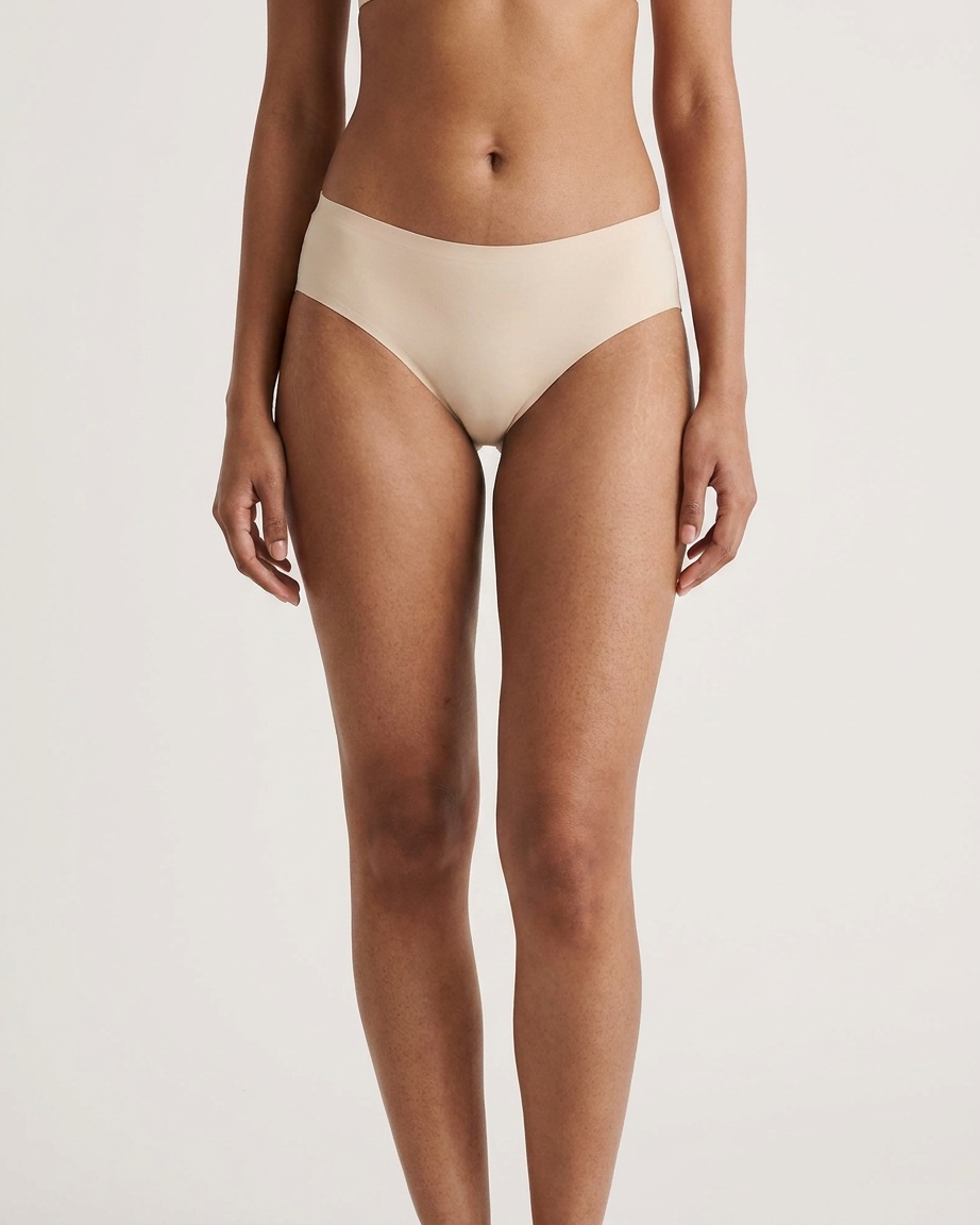 Women's No-Show Half Back Coverage Seamless Panty