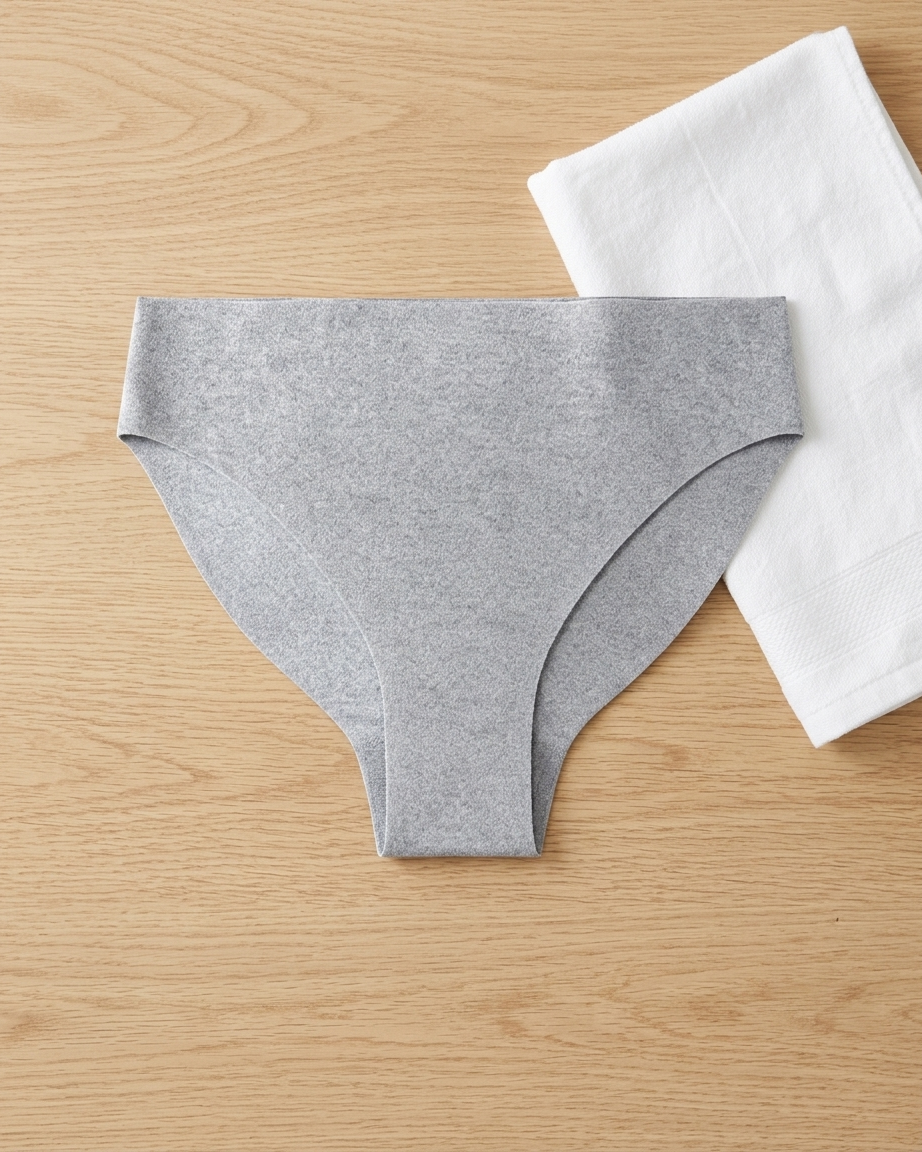 Women's Mid-Rise Half Back Coverage Seamless Cotton Brief Panty