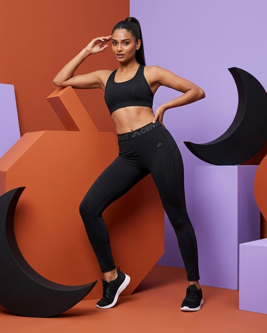 Women's High Waist Stretch Sports Leggings