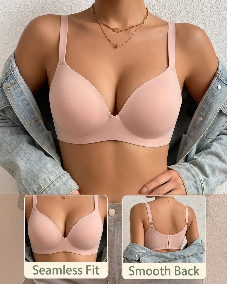 Women's Seamless Padded Non-Wired Comfort Bra