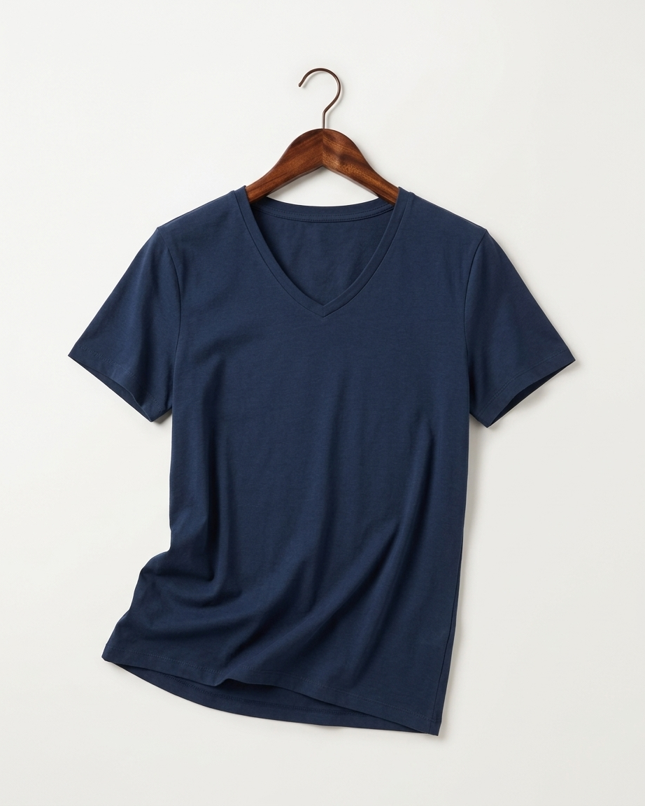 Women's Cotton Stretch V-Neck T-Shirt
