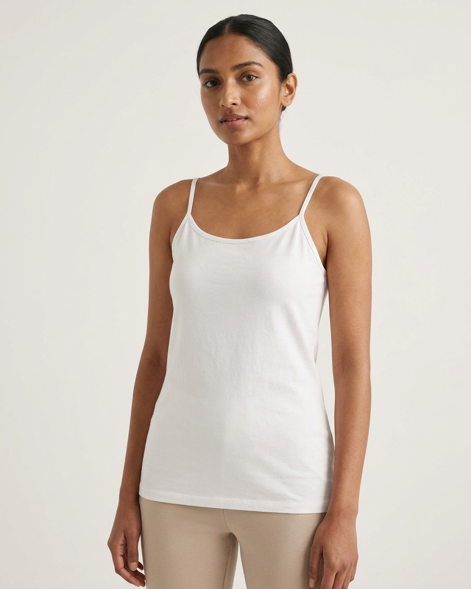 Women’s Cotton Stretch Camisole Tank Top
