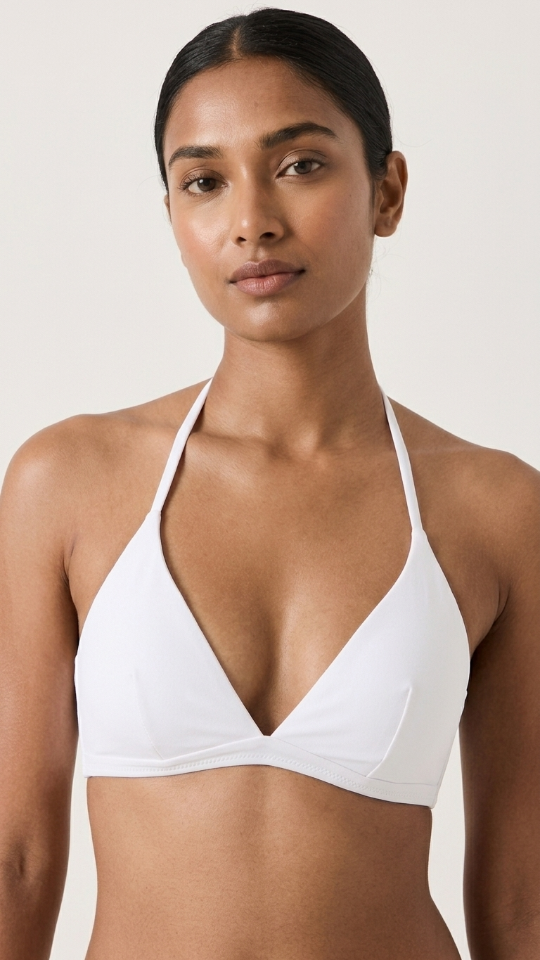 Women's Padded Halter Neck Tie-Back Bikini Bra