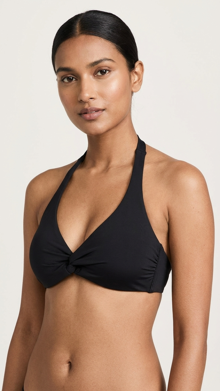 Women's Padded Halter Neck Bikini Tie-Back Bikini Bra