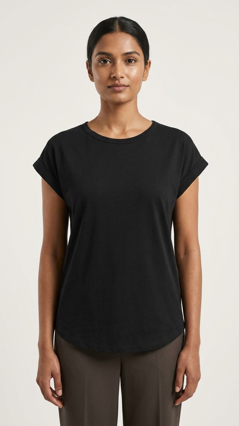 Women's Cotton Crew Neck T-Shirt