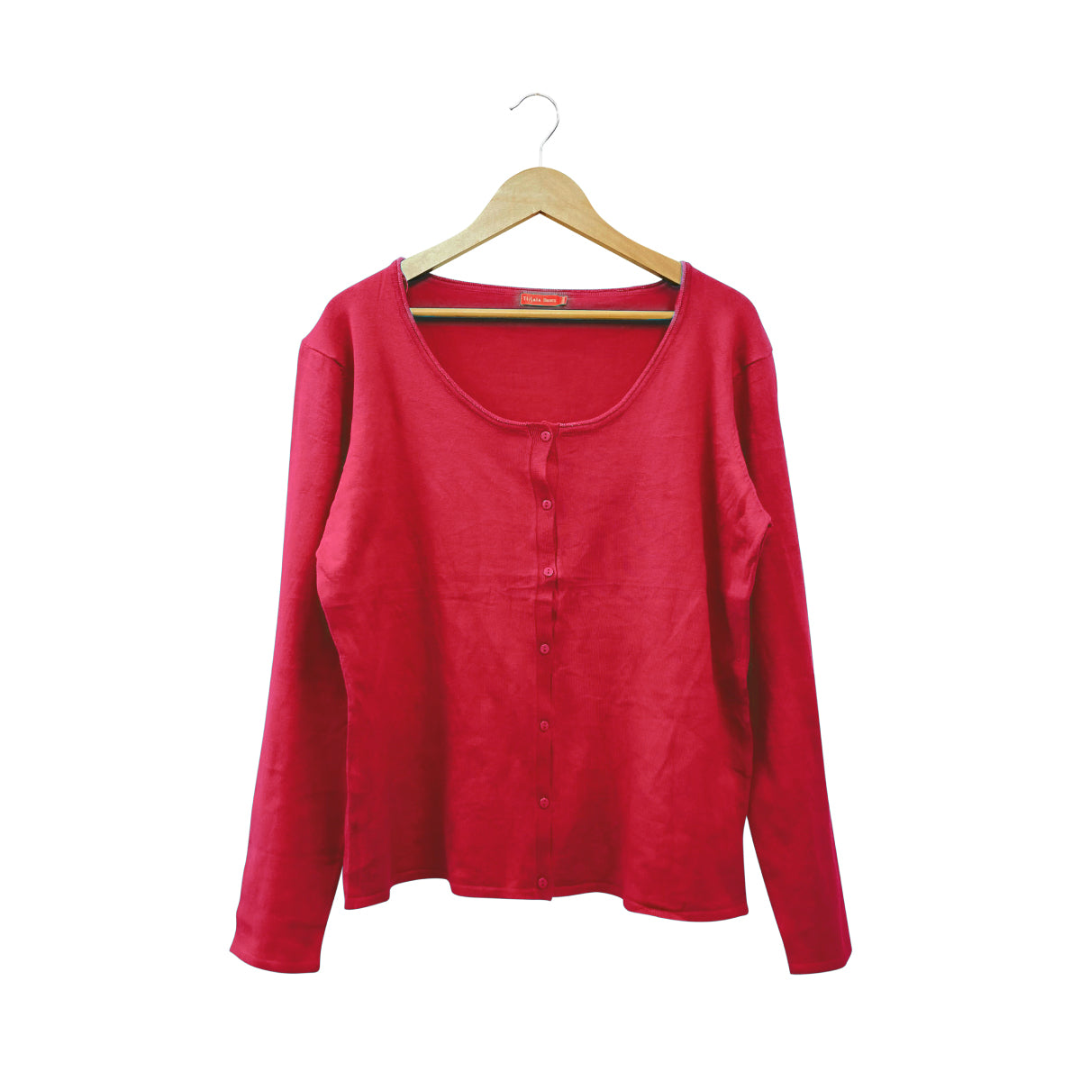 Women's Button-Down Crew Neck Cardigan Sweater