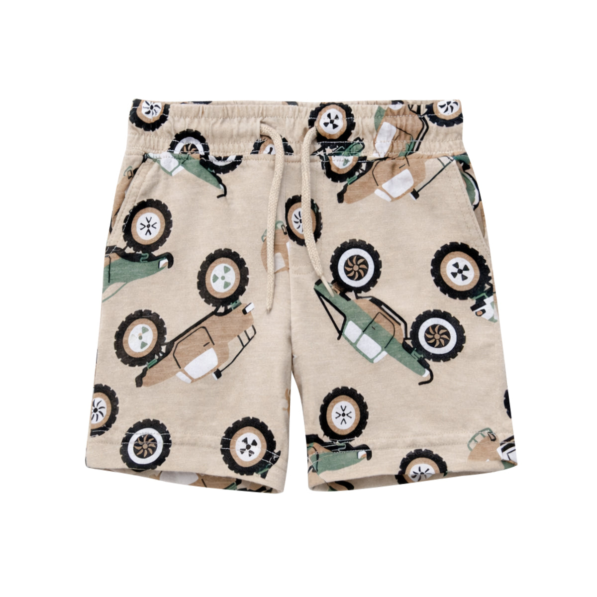 Boys Printed Cotton Summer Soft Breathable Casual Shorts With Pocket