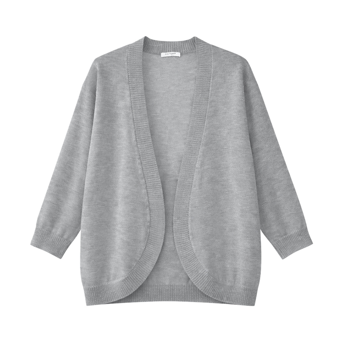 Womens Soft Knit Open-Front Lightweight Long Sleeve Cardigan