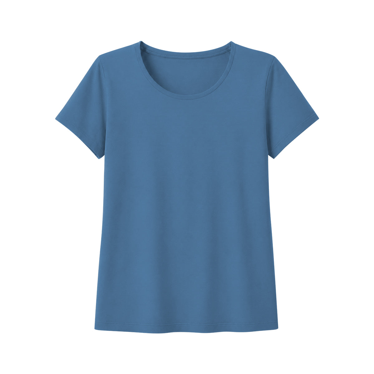 Women's Basic Cotton Scoop Neck Short Sleeve T-Shirt