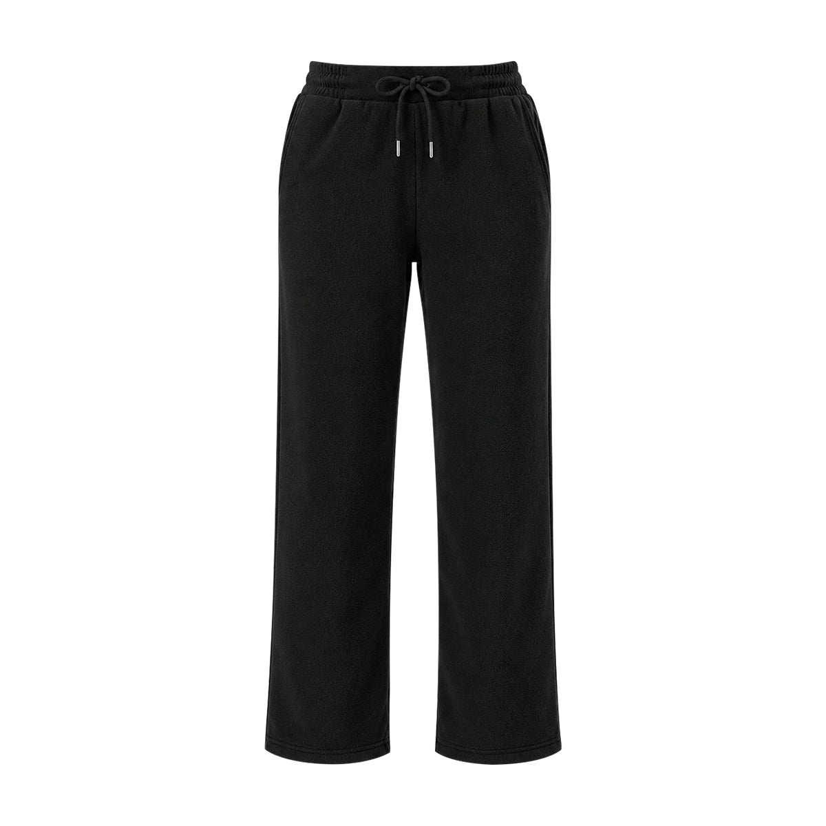 Womens Micro Fleece Straight Leg Pants with Pockets