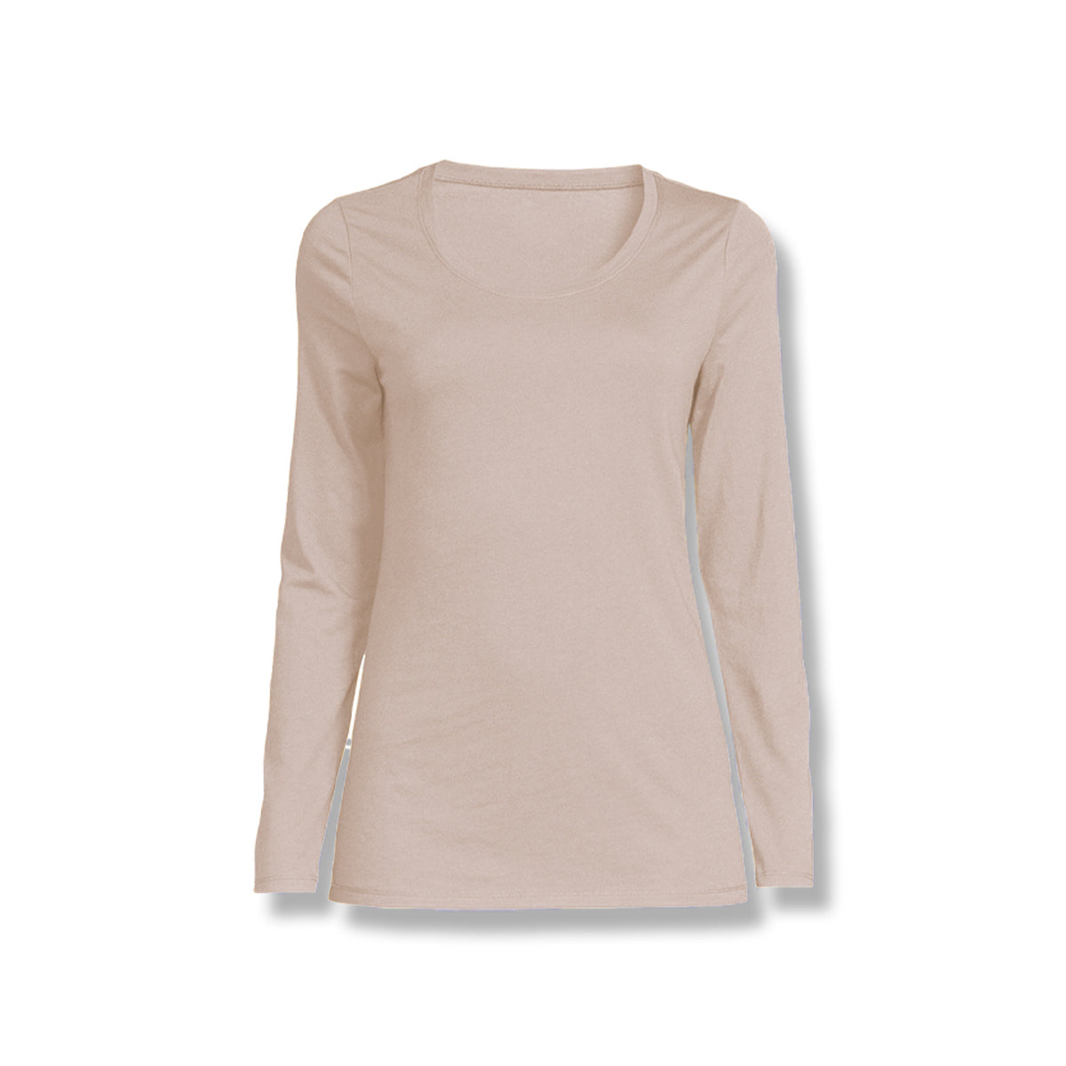 Womens Round Neck Cotton Full Sleeve T-shirt