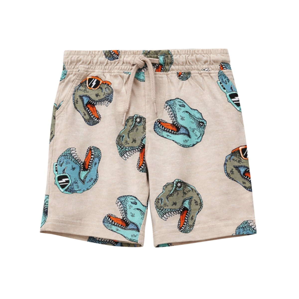 Boys Printed Cotton Summer Soft Breathable Casual Shorts With Pocket
