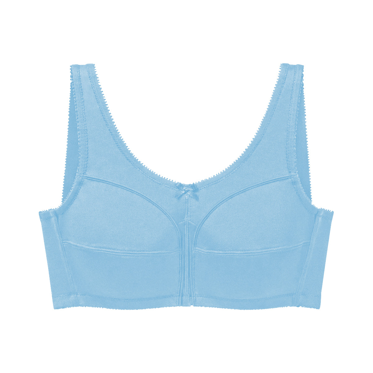Women’s Plus-Size Cotton Wireless Back Open Full-Coverage Bra