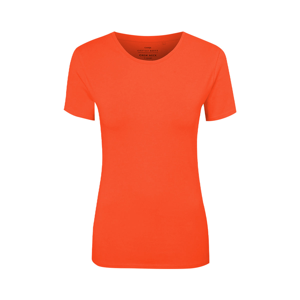 Womens Crew Neck Short Sleeve Soft Cotton Jersey T-Shirt