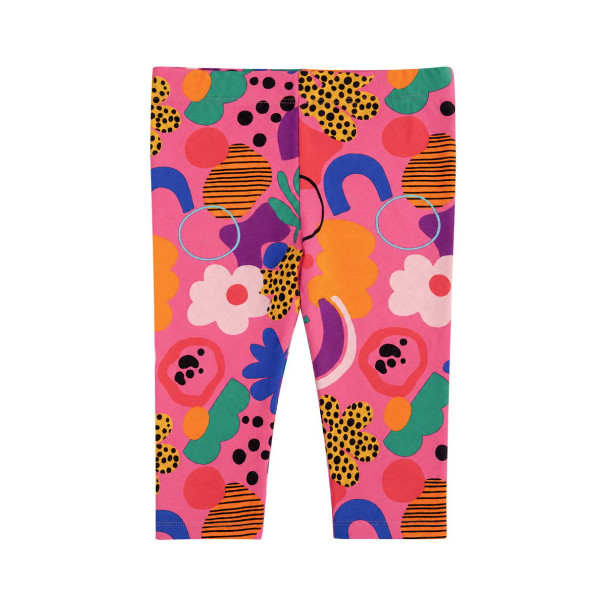 Girls Soft Stretch Cotton Cropped Leggings
