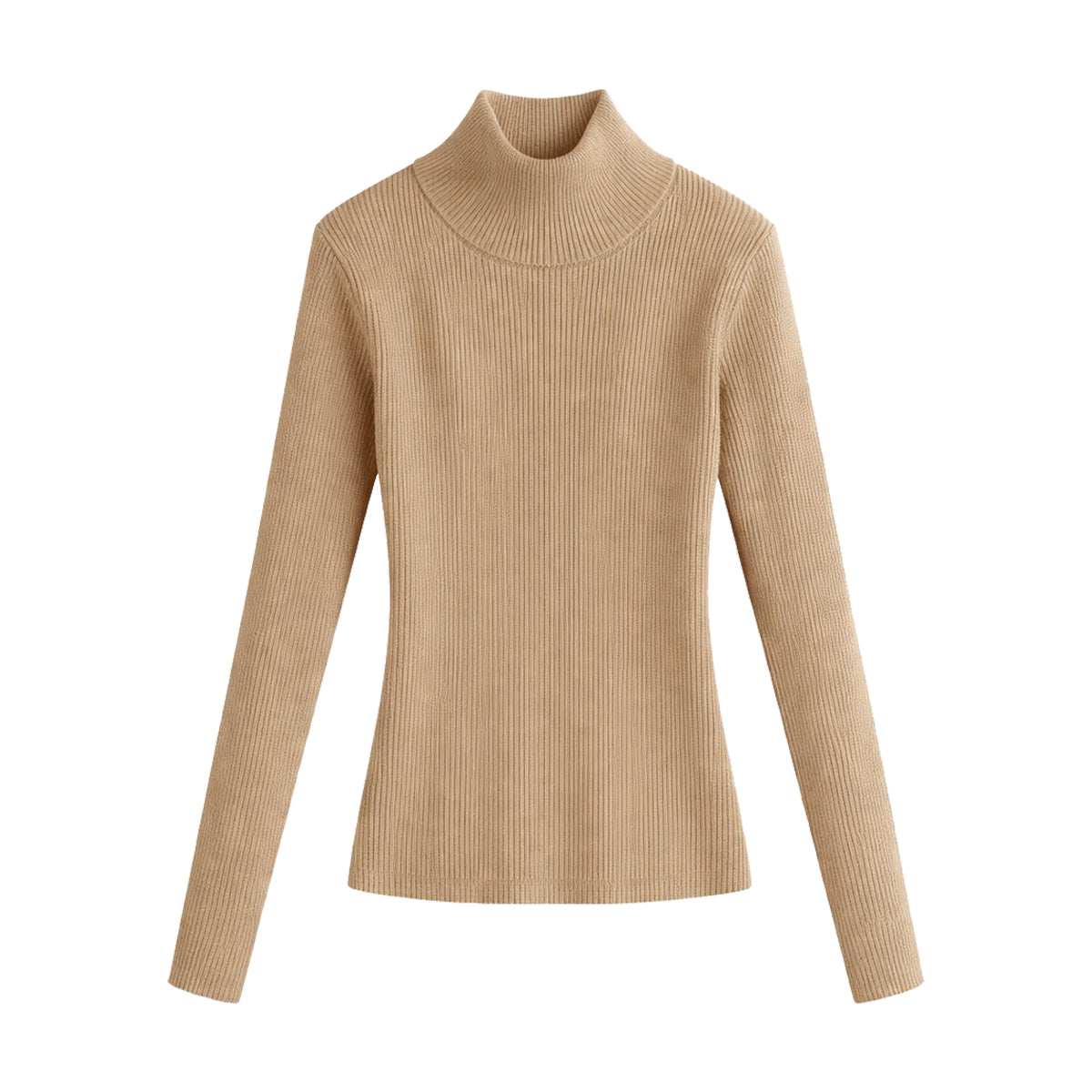 Womens Mock Neck Ribbed Glitter Sweater Top