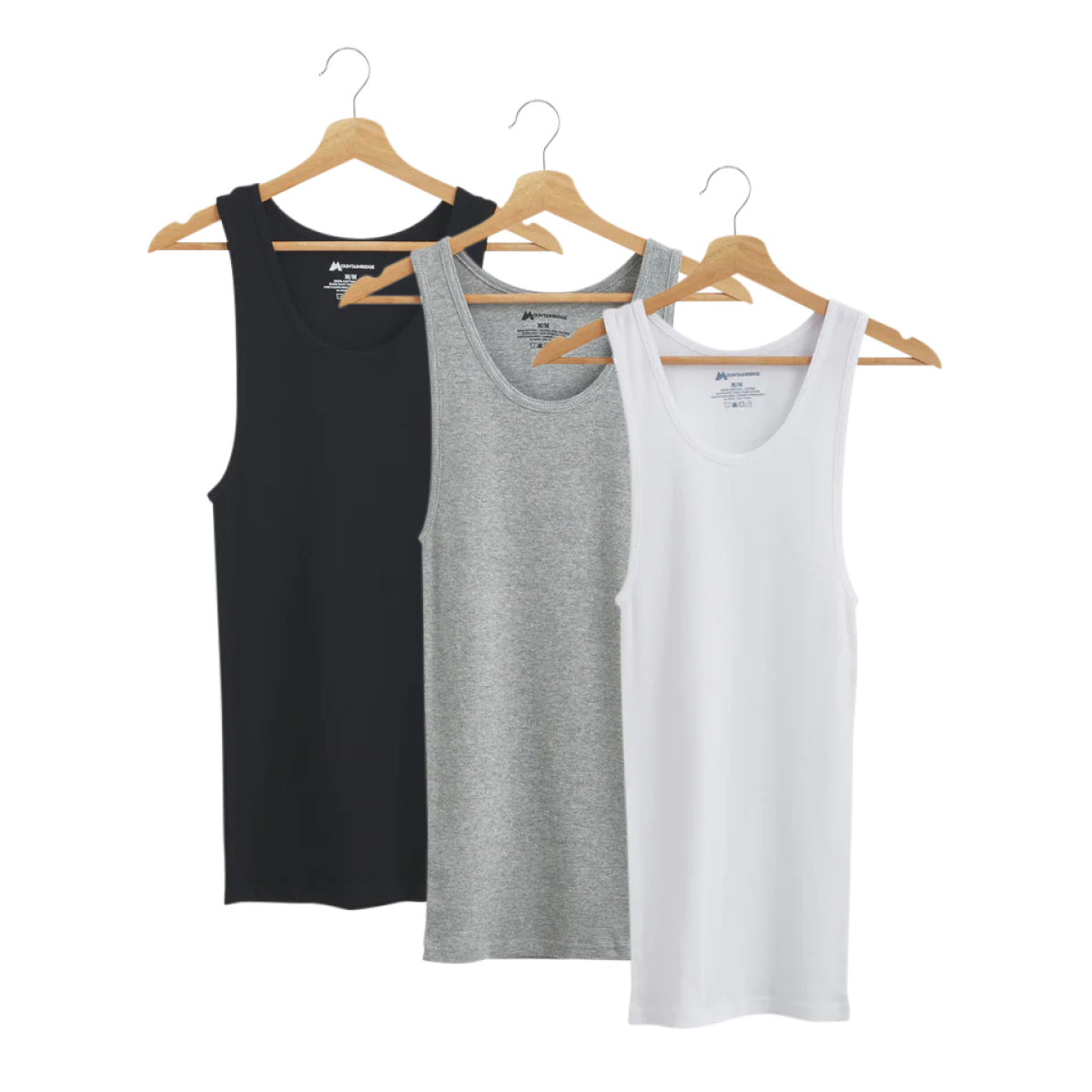 Men's Fitted Ribbed Scoop neck Cotton Tank Top