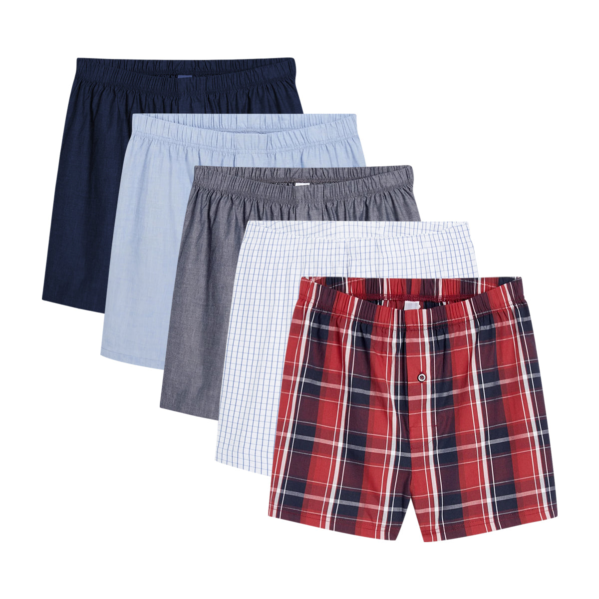 Boys Premium Organic Cotton Woven Boxer Shorts
