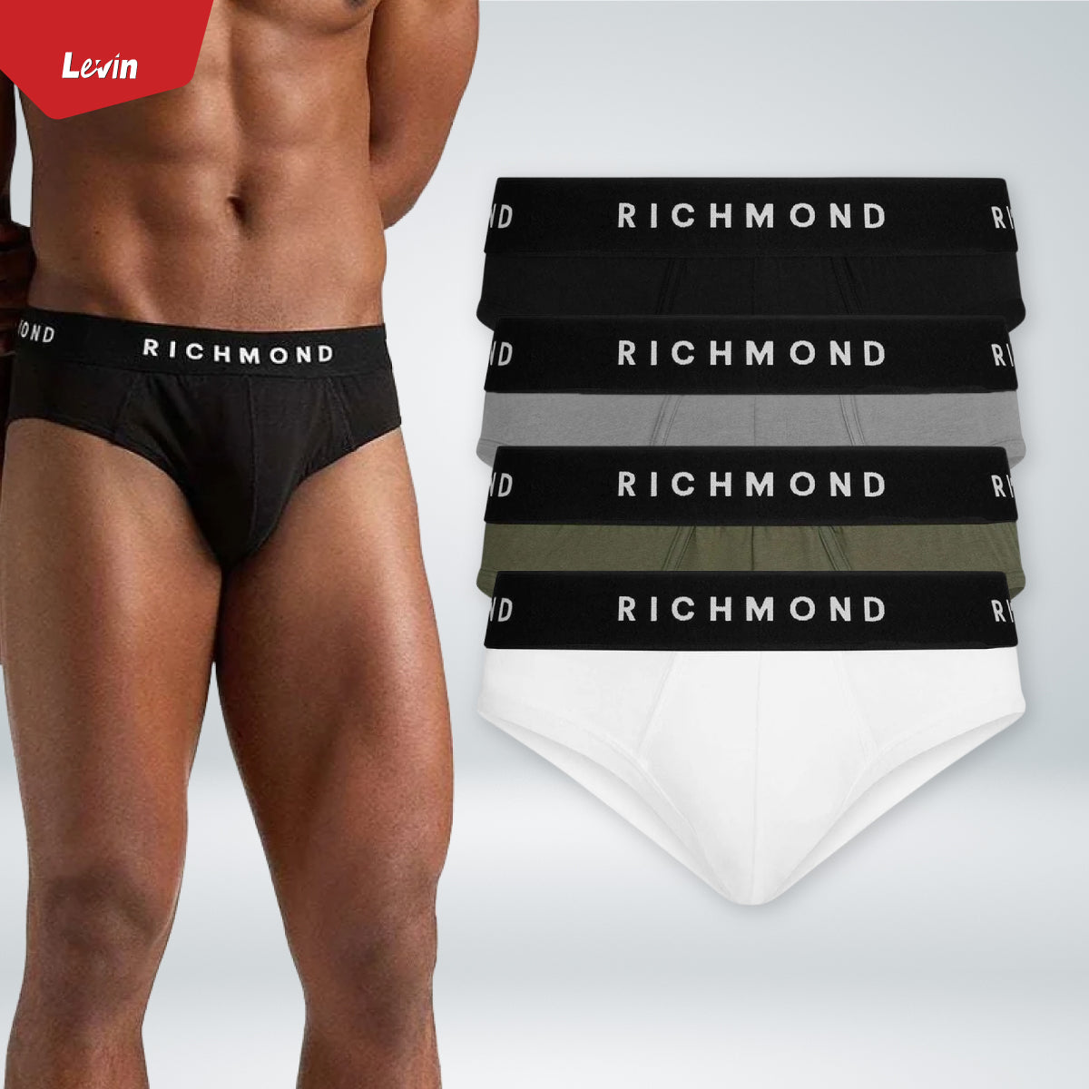 Mens Low Waist Premium Cotton Briefs Underwear