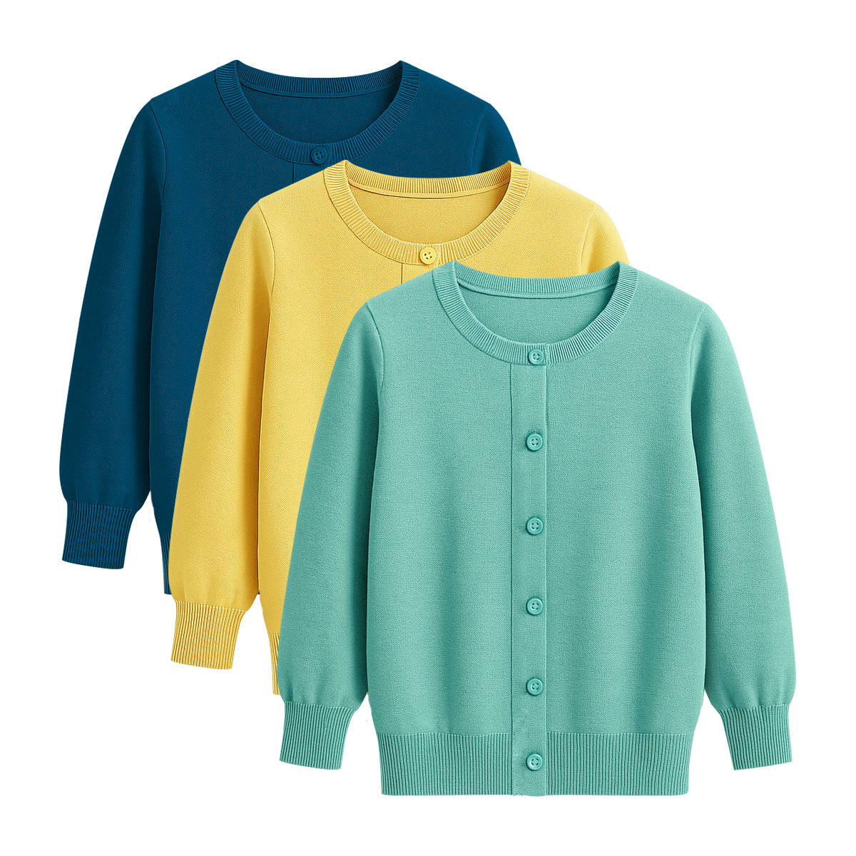 Womens Cotton Knit Button-Down Lightweight Cardigan