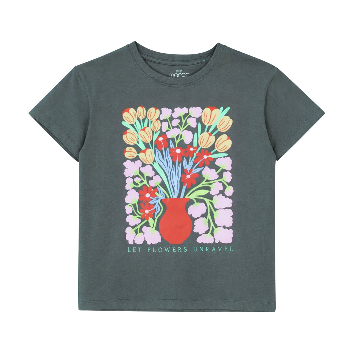 Girls Fun Printed Soft Cotton Short Sleeve Crew Neck T-Shirt (8-16 Years)