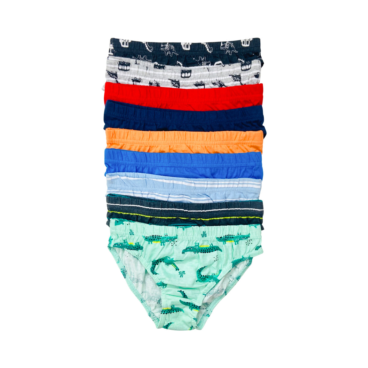 Pack of 5 Assorted Multicolor Cotton Boys Brief