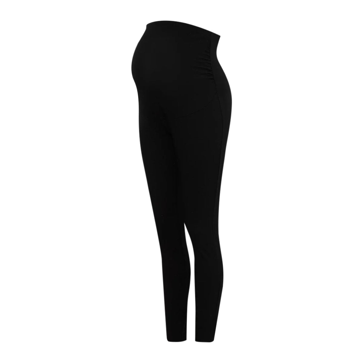 Ladies Cotton Black Maternity Leggings