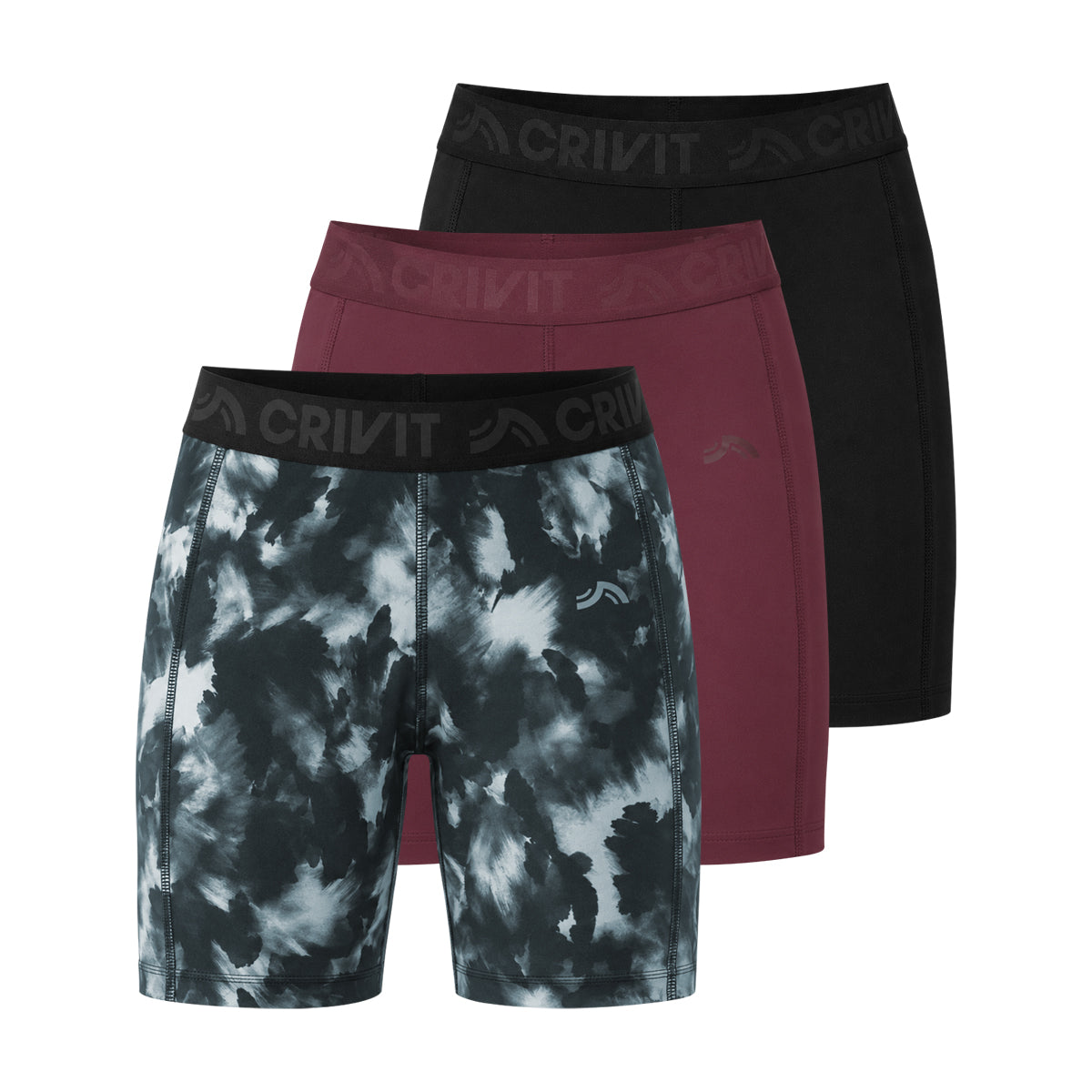 Womens High-Waist Stretch Cycling Shorts
