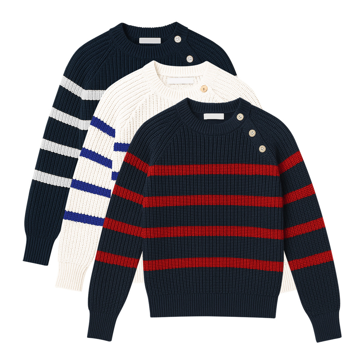 Kids Knit Striped Winter Pullover Sweater