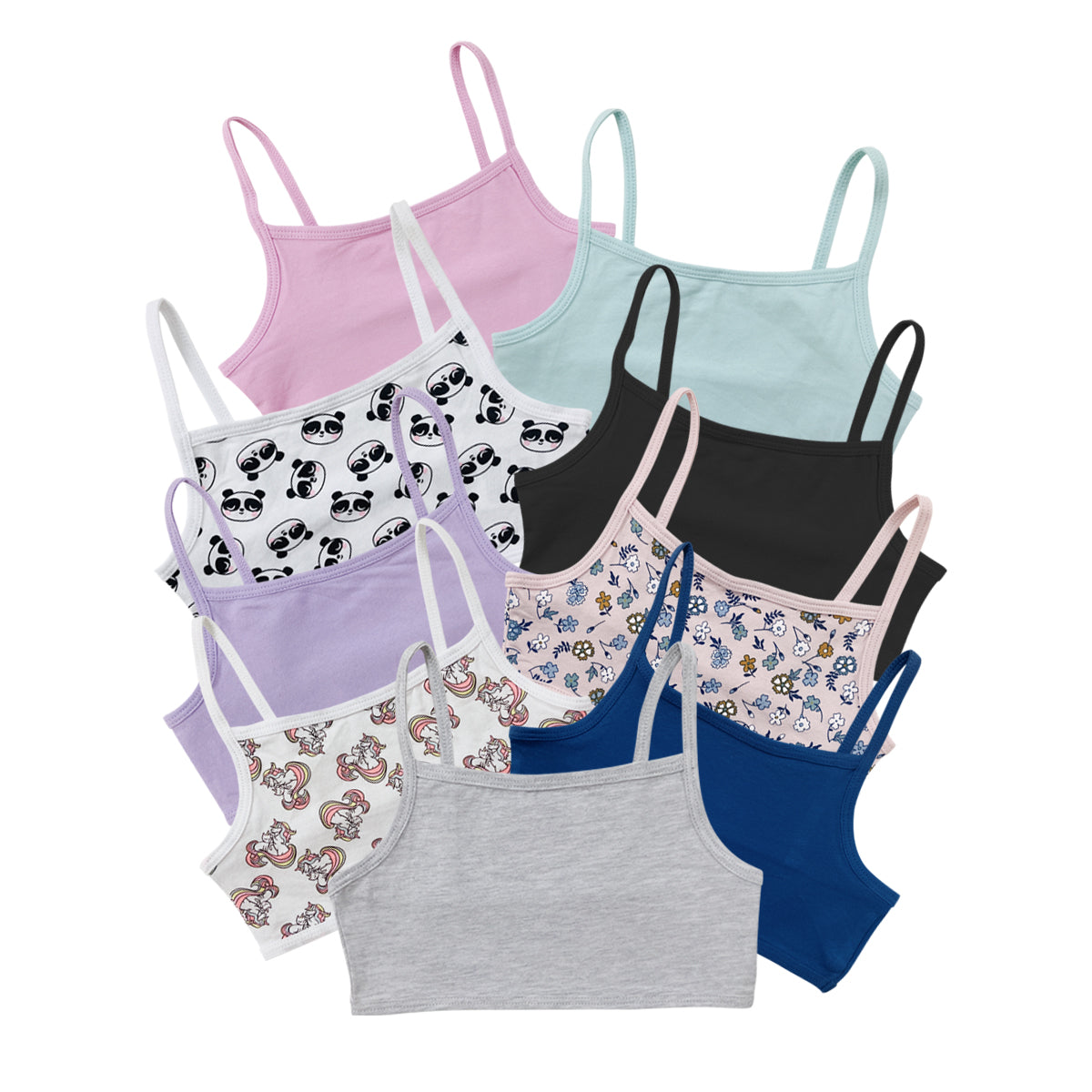 Pack of 4 Teen Girl Camisole Cotton Bras