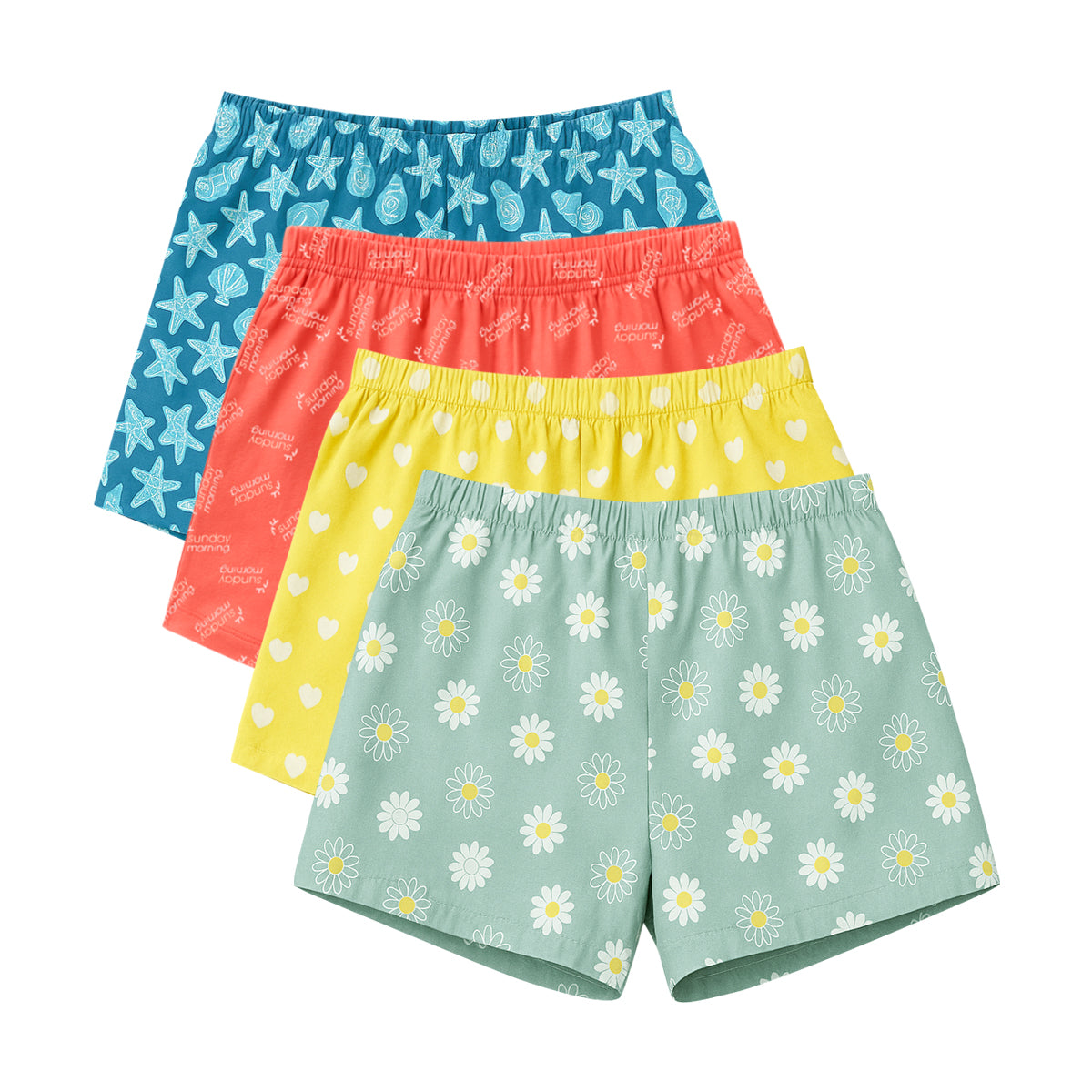 Womens Premium Cotton Printed Shorts
