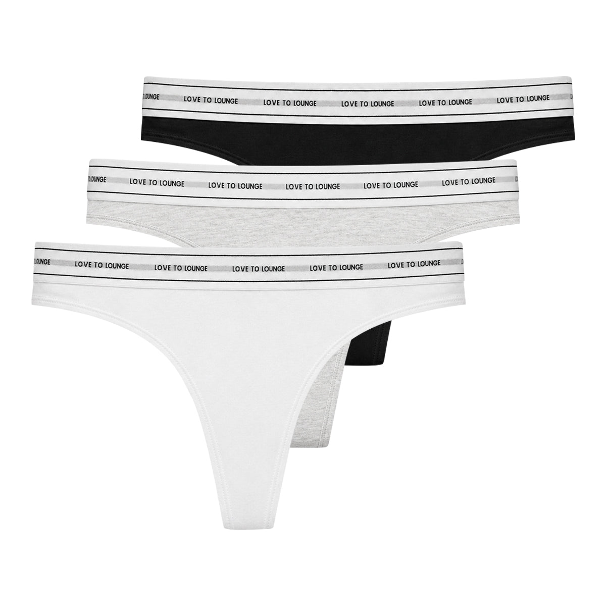 Womens Soft Cotton Low Rise Stretch Thong