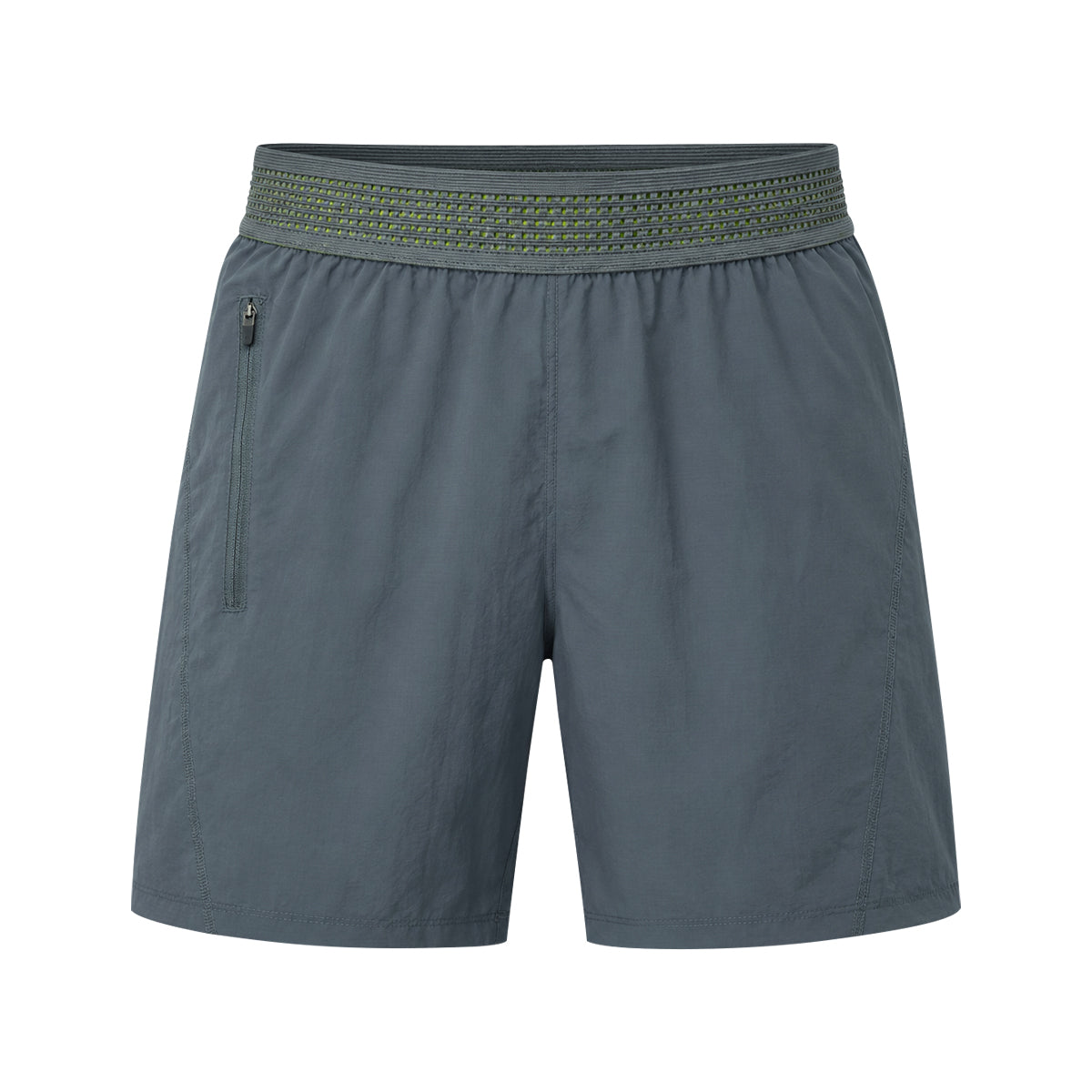 Mens Quick Dry Elastic Waist With Zip Side Pocket Shorts