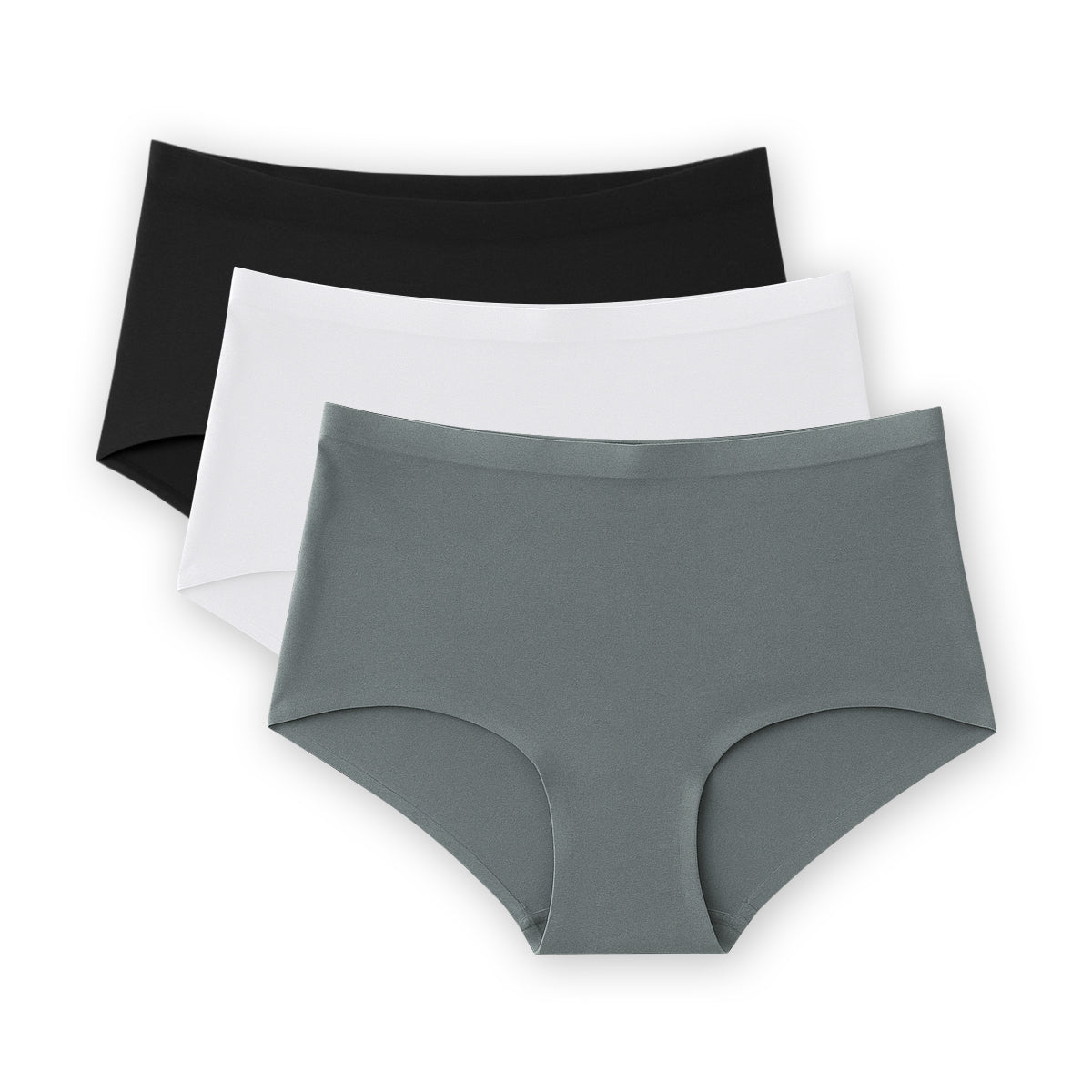 Pack of 3 Ladies Mid Rise No Show Hipster Brief Panty