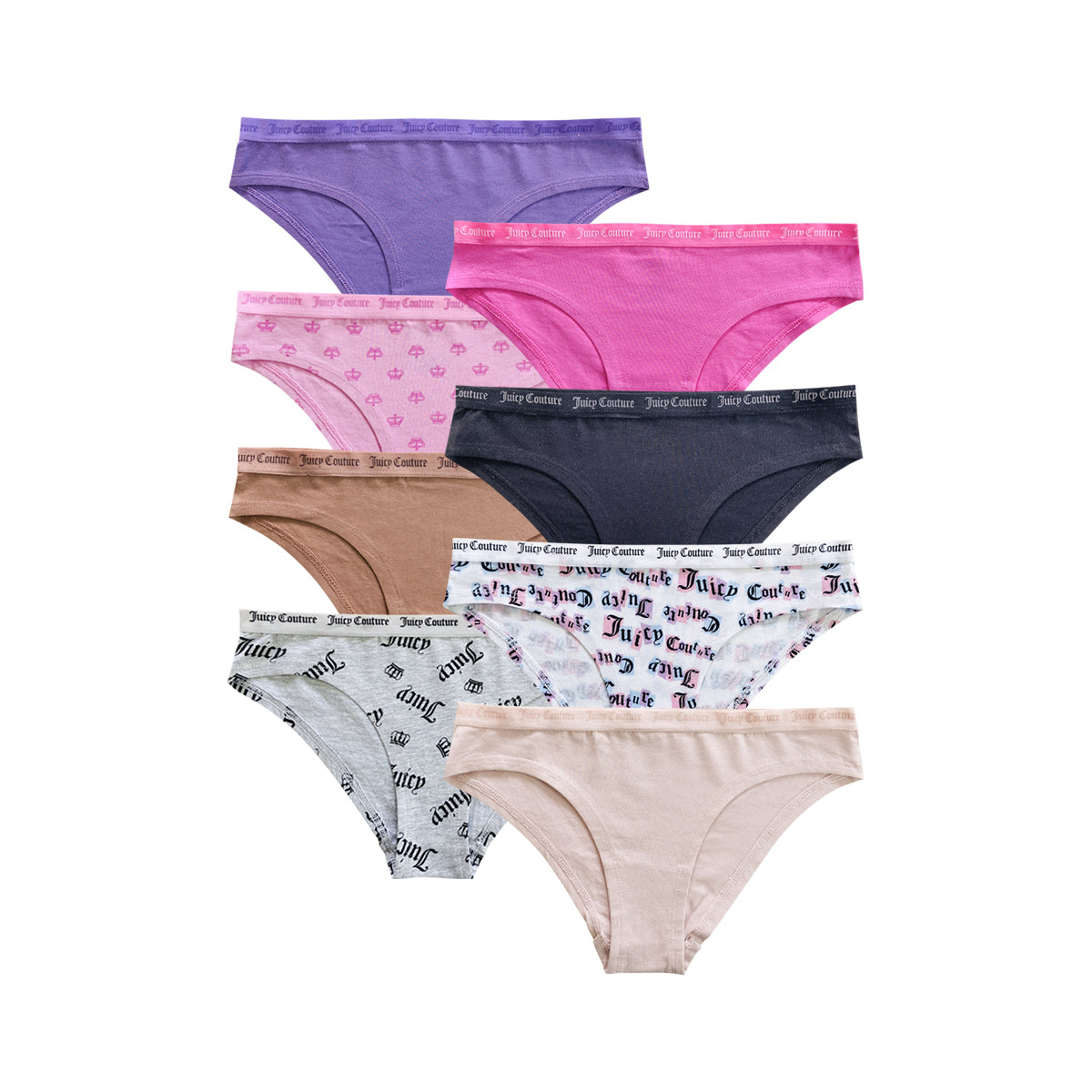 Womens 5 Pack Cotton Brief Underwear Set