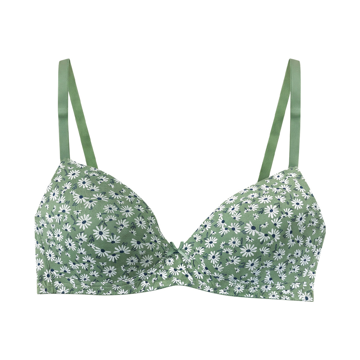 Women's Seamless Lightly Padded Full-Coverage Cotton Bra