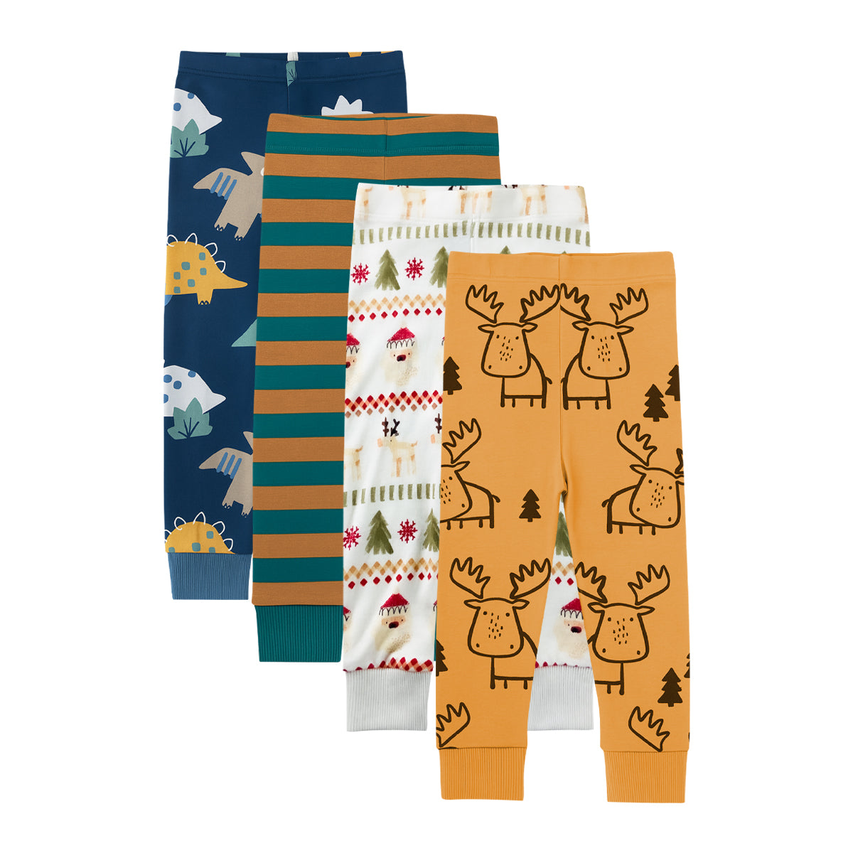 Kids Printed Cotton Full Length Leggings Pant