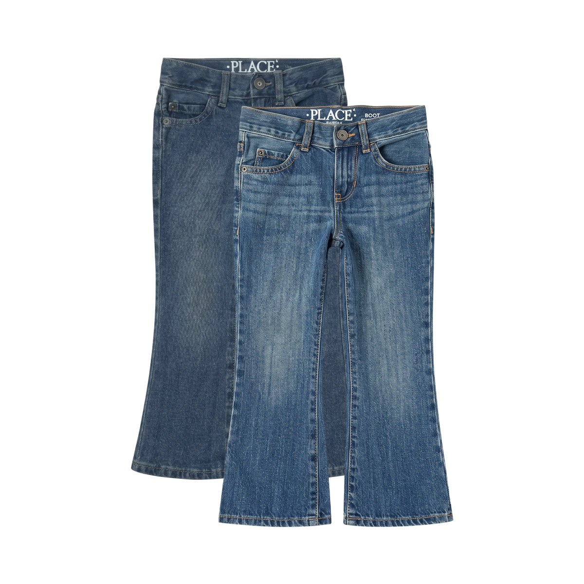 Boys Blue Denim Bootcut Jeans with Pockets | 4–18 Years