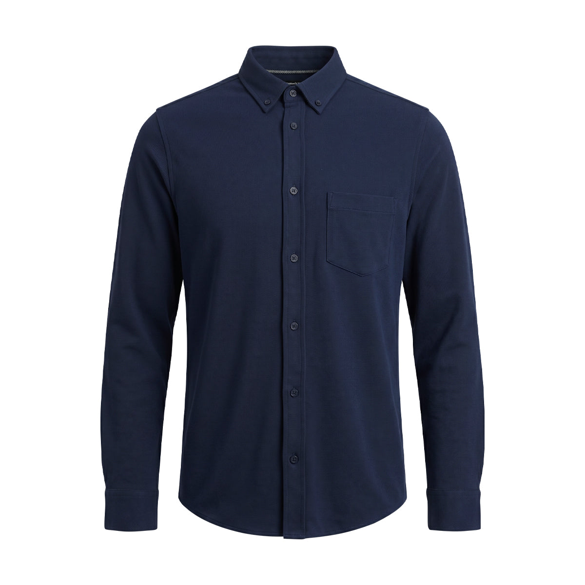 Mens Long Sleeve Button-Down Casual Smart Fit Pocket Shirt