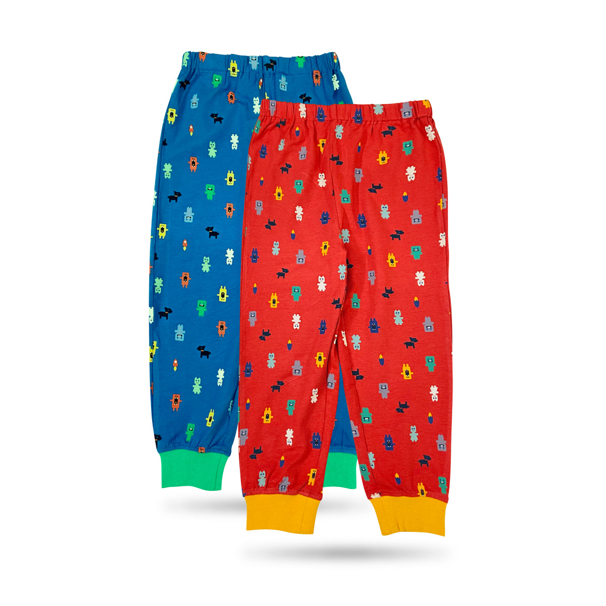 Boys Printed Elastic Waist Cotton Trouser Pant For Baby Boys