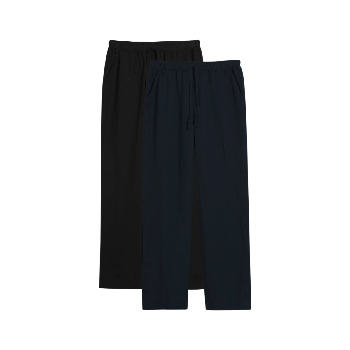 Womens Elasticated Drawstring Wide Leg Loose Trousers