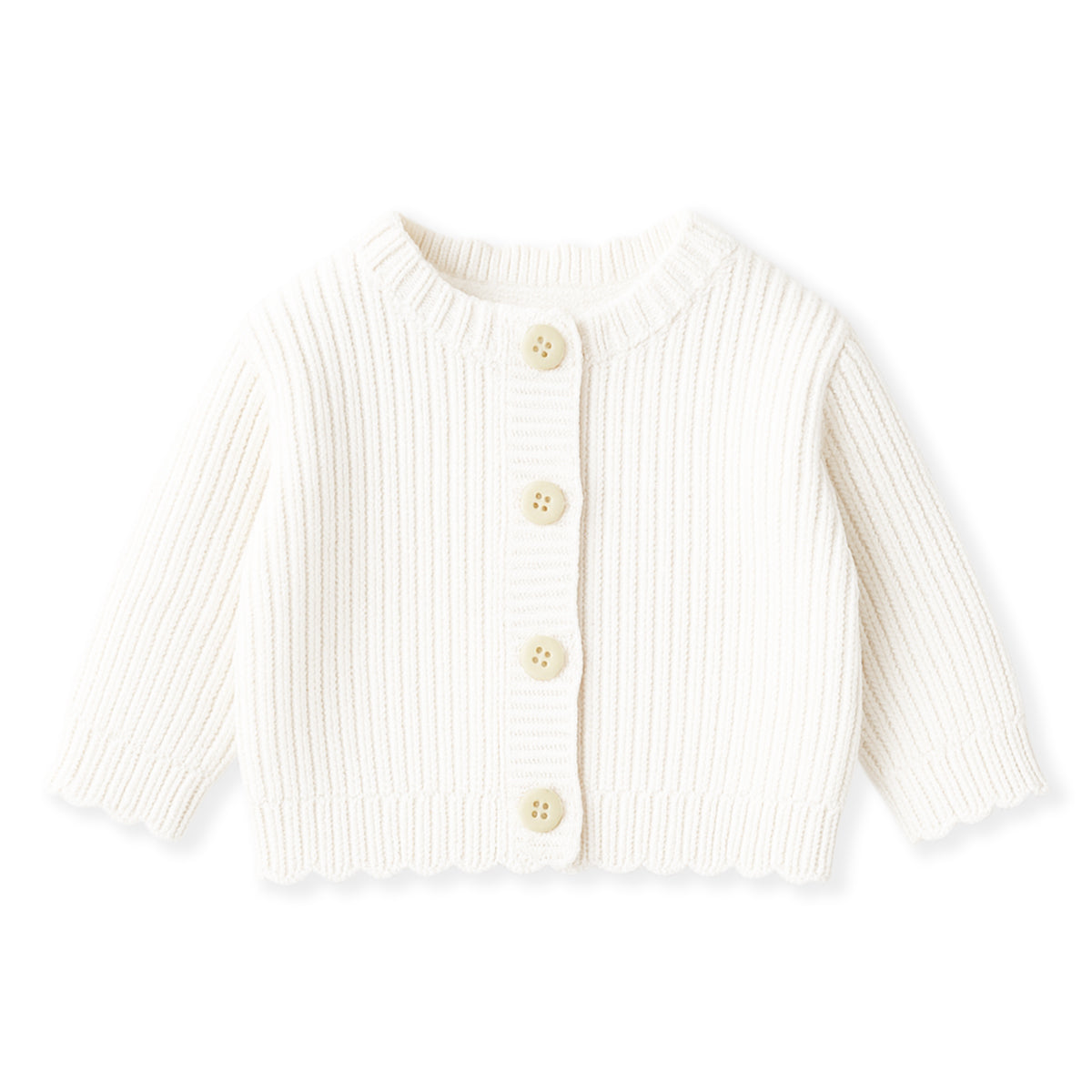 Baby Premium Soft Rib-Knit Cotton Cardigan Sweater