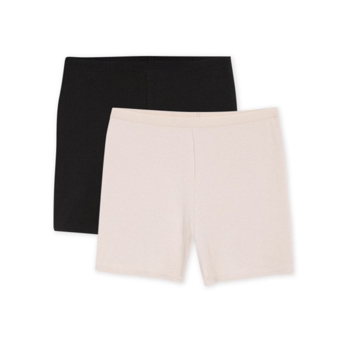 Womens Basic Mid Waist Casual Cotton Shorts