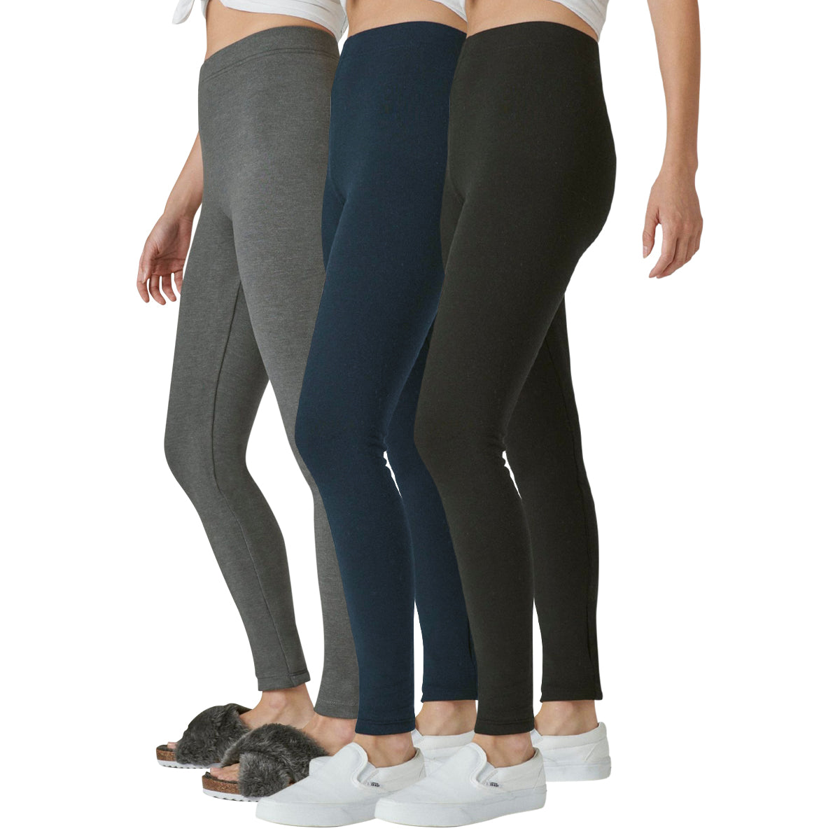 Ladies Fleece Lined Warm Cotton Leggings