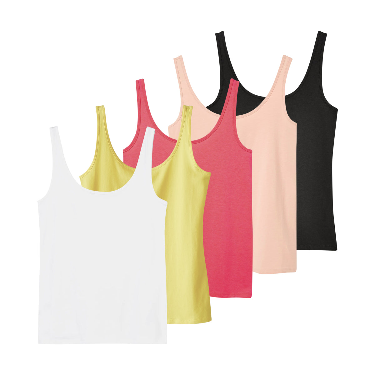 Women's Scoop Neck Summer Cotton Vest Tank Top