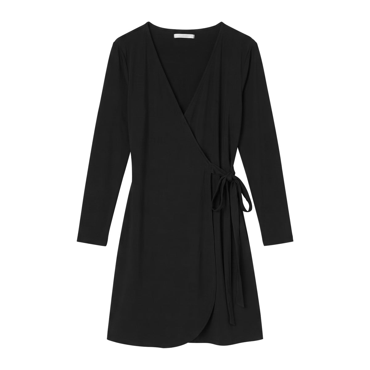 Women’s V-Neck Long Sleeve Wrap Mini Dress