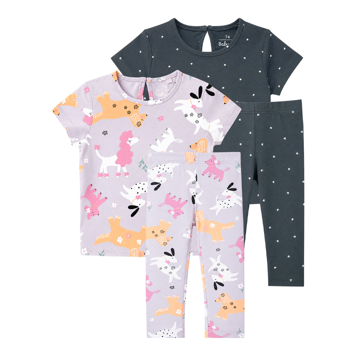 Kids Cotton Printed Co-Ord Pajama Set