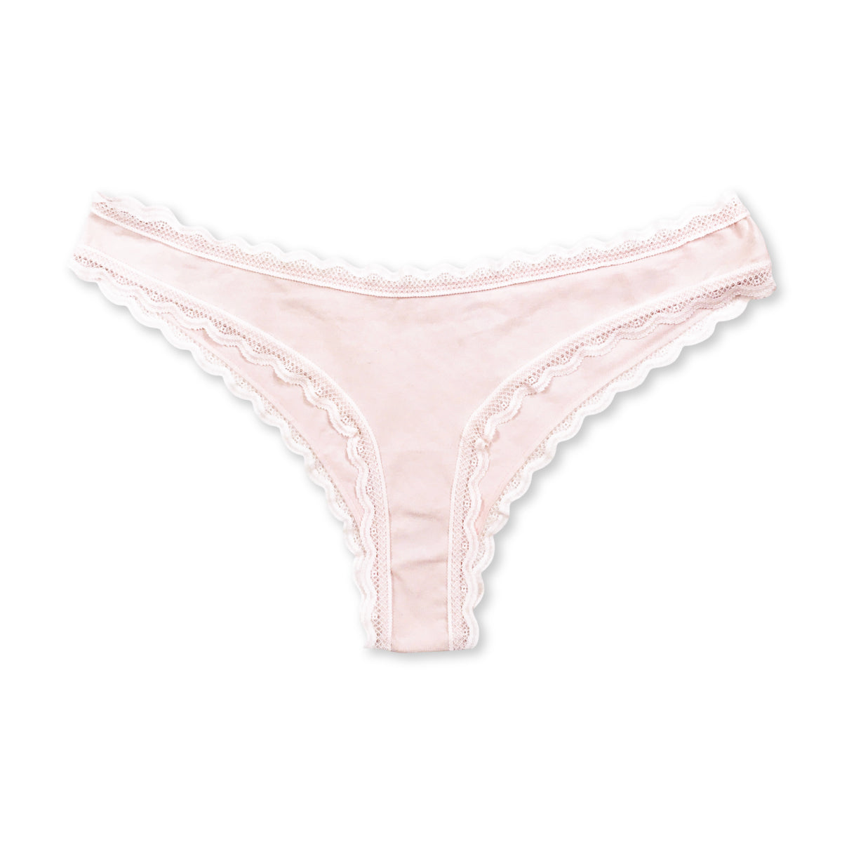 Womens Lace Cotton Brazilian Brief Panty